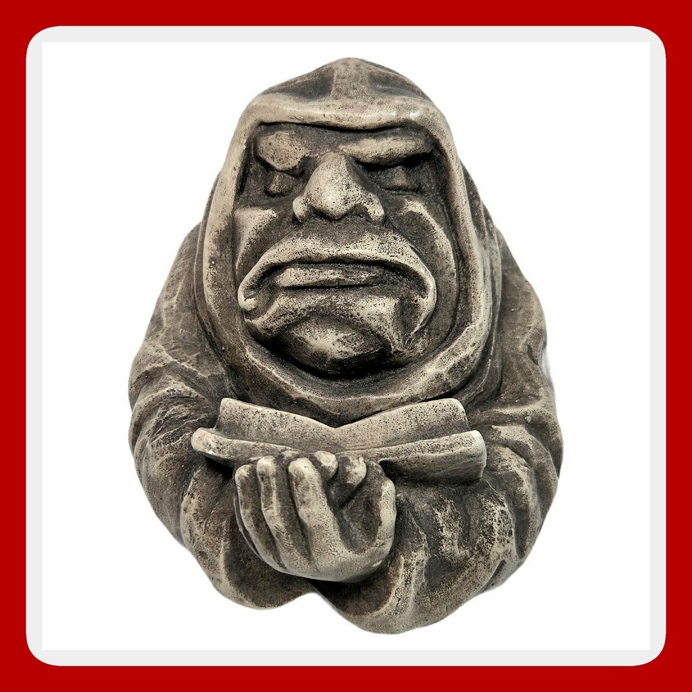 Facsimiles Ltd Vintage Sleeping Monk Statue 1992 Vis A Tergo Grey Art Figurine